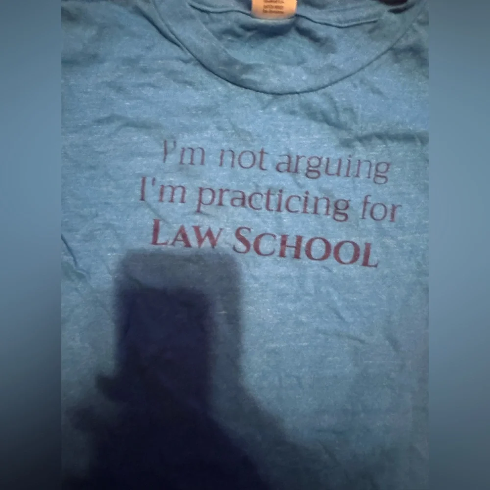 Girls tee size 8 law school sarcastic tee
